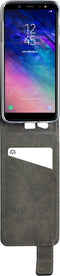 Mobilize Telefoonhoesje geschikt voor Samsung Galaxy A6 (2018) Hoesje | Mobilize Classic Gelly Bookcase | Pasjeshouder voor 1 Pasje | Telefoonhoesje voor Pinpas / OV Kaart / Rijbewijs - Zwart