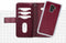 Mobilize Telefoonhoesje geschikt voor Samsung Galaxy A6 Plus (2018) Hoesje | Mobilize Gelly Zipper Uitneembare 2in1 Clutch | Pasjeshouder voor 3 Pasjes | Telefoonhoesje voor Pinpas / OV Kaart / Rijbewijs - Bordeaux | Rood