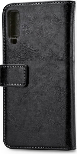 Mobilize Telefoonhoesje geschikt voor Samsung Galaxy A7 (2018) Hoesje | Mobilize Elite Gelly Bookcase Portemonnee | Pasjeshouder voor 3 Pasjes | Telefoonhoesje voor Pinpas / OV Kaart / Rijbewijs - Zwart
