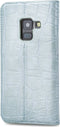 Mobilize Telefoonhoesje geschikt voor Samsung Galaxy A8 (2018) Hoesje | Mobilize Premium Gelly Bookcase | Pasjeshouder voor 1 Pasje | Telefoonhoesje voor Pinpas / OV Kaart / Rijbewijs - Blauw