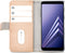 Mobilize Telefoonhoesje geschikt voor Samsung Galaxy A8 (2018) Hoesje | Mobilize Elite Gelly Bookcase | Pasjeshouder voor 3 Pasjes | Telefoonhoesje voor Pinpas / OV Kaart / Rijbewijs - Sand | Roze