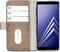 Mobilize Telefoonhoesje geschikt voor Samsung Galaxy A8 (2018) Hoesje | Mobilize Elite Gelly Bookcase | Pasjeshouder voor 3 Pasjes | Telefoonhoesje voor Pinpas / OV Kaart / Rijbewijs - Taupe