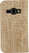 Mobilize Telefoonhoesje geschikt voor Samsung Galaxy J1 (2016) Hoesje | Mobilize Premium Book Bookcase | Pasjeshouder voor 1 Pasje | Telefoonhoesje voor Pinpas / OV Kaart / Rijbewijs - Alligator Peanut Brown | Bruin