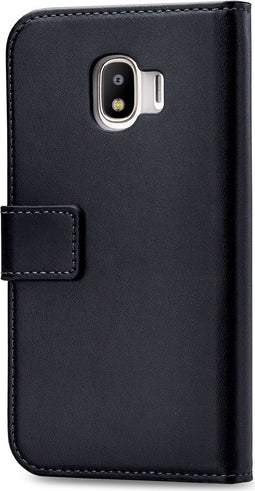 Mobilize Telefoonhoesje geschikt voor Samsung Galaxy J2 Pro Hoesje | Mobilize Classic Gelly Wallet Bookcase Portemonnee | Pasjeshouder voor 2 Pasjes | Telefoonhoesje voor Pinpas / OV Kaart / Rijbewijs - Zwart