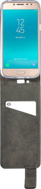 Mobilize Telefoonhoesje geschikt voor Samsung Galaxy J2 Pro Hoesje | Mobilize Classic Gelly Bookcase | Pasjeshouder voor 1 Pasje | Telefoonhoesje voor Pinpas / OV Kaart / Rijbewijs - Zwart