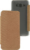 Mobilize Telefoonhoesje geschikt voor Samsung Galaxy J5 (2015) Hoesje TPU,Kunstleer | Mobilize Slim Booklet Bookcase | Pasjeshouder voor 1 Pasje | Telefoonhoesje voor Pinpas / OV Kaart / Rijbewijs - Snake Creamy Rose | Bruin