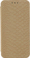 Mobilize Telefoonhoesje geschikt voor Samsung Galaxy J5 (2016) Hoesje | Mobilize Slim Gelly Bookcase - Snake Creamy Rose | Bruin