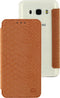 Mobilize Telefoonhoesje geschikt voor Samsung Galaxy J5 (2016) Hoesje | Mobilize Slim Gelly Bookcase - Snake Apricot | Bruin