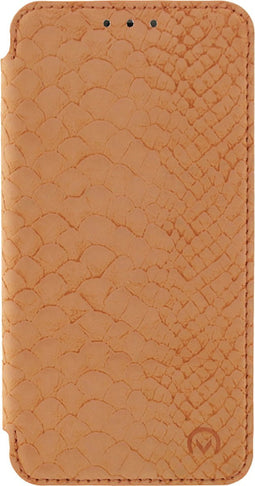 Mobilize Telefoonhoesje geschikt voor Samsung Galaxy J5 (2016) Hoesje | Mobilize Slim Gelly Bookcase - Snake Apricot | Bruin