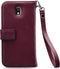 Mobilize Telefoonhoesje geschikt voor Samsung Galaxy J5 (2017) Hoesje | Mobilize Gelly Zipper Uitneembare 2in1 Clutch | Pasjeshouder voor 3 Pasjes | Telefoonhoesje voor Pinpas / OV Kaart / Rijbewijs - Bordeaux | Bordeaux rood
