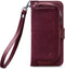 Mobilize Telefoonhoesje geschikt voor Samsung Galaxy J5 (2017) Hoesje | Mobilize Gelly Zipper Uitneembare 2in1 Clutch | Pasjeshouder voor 3 Pasjes | Telefoonhoesje voor Pinpas / OV Kaart / Rijbewijs - Bordeaux | Bordeaux rood