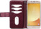 Mobilize Telefoonhoesje geschikt voor Samsung Galaxy J5 (2017) Hoesje | Mobilize Gelly Zipper Uitneembare 2in1 Clutch | Pasjeshouder voor 3 Pasjes | Telefoonhoesje voor Pinpas / OV Kaart / Rijbewijs - Bordeaux | Bordeaux rood