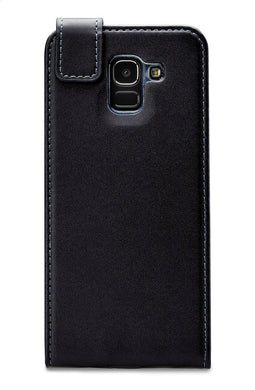 Mobilize Telefoonhoesje geschikt voor Samsung Galaxy J6 (2018) Hoesje | Mobilize Classic Gelly Bookcase | Pasjeshouder voor 1 Pasje | Telefoonhoesje voor Pinpas / OV Kaart / Rijbewijs - Zwart