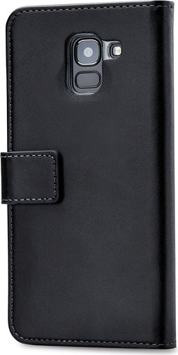 Mobilize Telefoonhoesje geschikt voor Samsung Galaxy J6 (2018) Hoesje | Mobilize Classic Gelly Wallet Bookcase Portemonnee | Pasjeshouder voor 2 Pasjes | Telefoonhoesje voor Pinpas / OV Kaart / Rijbewijs - Zwart