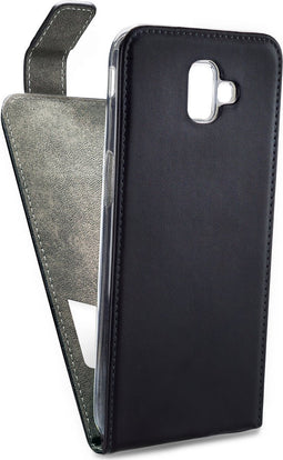 Mobilize Telefoonhoesje geschikt voor Samsung Galaxy J6 Plus Hoesje | Mobilize Classic Gelly Bookcase Portemonnee | Pasjeshouder voor 1 Pasje | Telefoonhoesje voor Pinpas / OV Kaart / Rijbewijs - Zwart