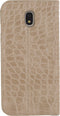 Mobilize Telefoonhoesje geschikt voor Samsung Galaxy J7 (2017) Hoesje | Mobilize Premium Gelly Bookcase Portemonnee | Pasjeshouder voor 1 Pasje | Telefoonhoesje voor Pinpas / OV Kaart / Rijbewijs - Alligator Peanut Brown | Bruin