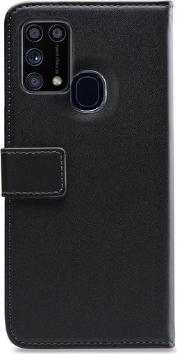 Mobilize Telefoonhoesje geschikt voor Samsung Galaxy M31 Hoesje | Mobilize Classic Gelly Wallet Bookcase Portemonnee | Pasjeshouder voor 2 Pasjes | Telefoonhoesje voor Pinpas / OV Kaart / Rijbewijs - Zwart
