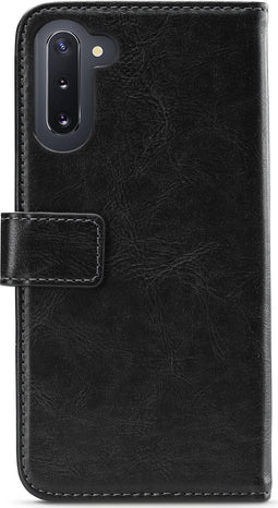 Mobilize Telefoonhoesje geschikt voor Samsung Galaxy Note 10 Lite Hoesje | Mobilize Elite Gelly Bookcase | Pasjeshouder voor 3 Pasjes | Telefoonhoesje voor Pinpas / OV Kaart / Rijbewijs - Zwart