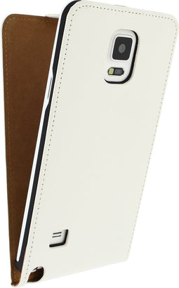 Mobilize Telefoonhoesje geschikt voor Samsung Galaxy Note 4 Hoesje | Mobilize Ultra Slim Flip Flipcase - Wit