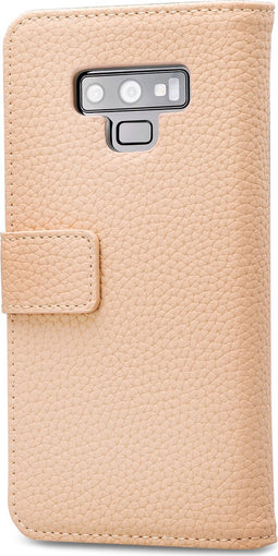 Mobilize Telefoonhoesje geschikt voor Samsung Galaxy Note 9 Hoesje | Mobilize Elite Gelly Bookcase Portemonnee | Pasjeshouder voor 3 Pasjes | Telefoonhoesje voor Pinpas / OV Kaart / Rijbewijs - Sand | Roze