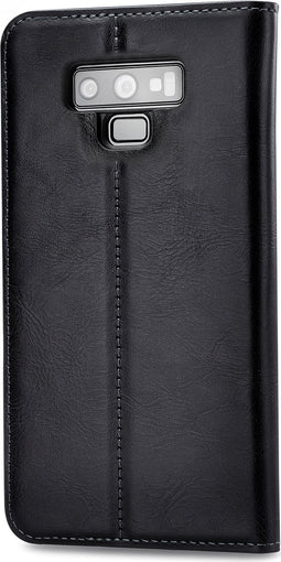 Mobilize Telefoonhoesje geschikt voor Samsung Galaxy Note 9 Hoesje | Mobilize Premium Gelly Bookcase Portemonnee | Pasjeshouder voor 1 Pasje | Telefoonhoesje voor Pinpas / OV Kaart / Rijbewijs - Zwart