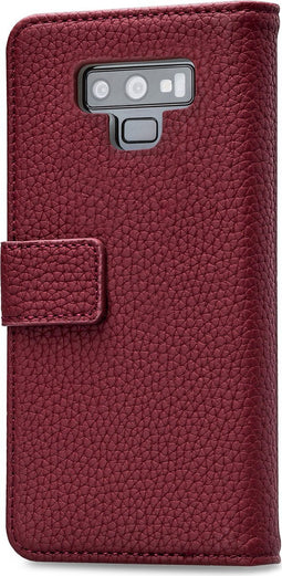 Mobilize Telefoonhoesje geschikt voor Samsung Galaxy Note 9 Hoesje | Mobilize Elite Gelly Bookcase Portemonnee | Pasjeshouder voor 3 Pasjes | Telefoonhoesje voor Pinpas / OV Kaart / Rijbewijs - Bordeaux Rood