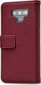 Mobilize Telefoonhoesje geschikt voor Samsung Galaxy Note 9 Hoesje | Mobilize Elite Gelly Bookcase Portemonnee | Pasjeshouder voor 3 Pasjes | Telefoonhoesje voor Pinpas / OV Kaart / Rijbewijs - Bordeaux Rood
