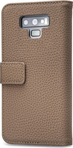 Mobilize Telefoonhoesje geschikt voor Samsung Galaxy Note 9 Hoesje | Mobilize Elite Gelly Bookcase Portemonnee | Pasjeshouder voor 3 Pasjes | Telefoonhoesje voor Pinpas / OV Kaart / Rijbewijs - Taupe