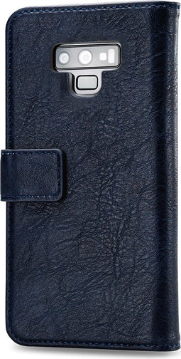 Mobilize Telefoonhoesje geschikt voor Samsung Galaxy Note 9 Hoesje | Mobilize Elite Gelly Bookcase Portemonnee | Pasjeshouder voor 3 Pasjes | Telefoonhoesje voor Pinpas / OV Kaart / Rijbewijs - Blauw
