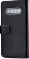 Mobilize Telefoonhoesje geschikt voor Samsung Galaxy S10 Hoesje | Mobilize Classic Gelly Wallet Bookcase Portemonnee | Pasjeshouder voor 2 Pasjes | Telefoonhoesje voor Pinpas / OV Kaart / Rijbewijs - Zwart