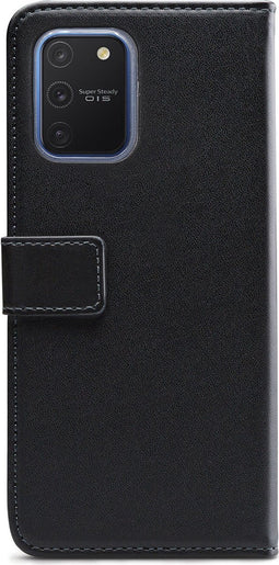 Mobilize Telefoonhoesje geschikt voor Samsung Galaxy S10 Lite Hoesje | Mobilize Classic Gelly Wallet Bookcase Portemonnee | Pasjeshouder voor 2 Pasjes | Telefoonhoesje voor Pinpas / OV Kaart / Rijbewijs - Zwart