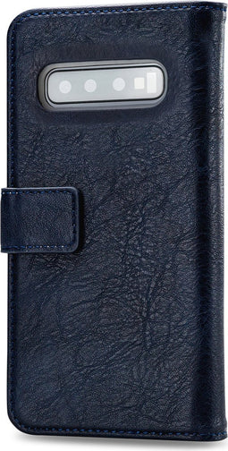 Mobilize Telefoonhoesje geschikt voor Samsung Galaxy S10 Plus Hoesje | Mobilize Elite Gelly Bookcase | Pasjeshouder voor 3 Pasjes | Telefoonhoesje voor Pinpas / OV Kaart / Rijbewijs - Blauw