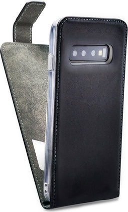 Mobilize Telefoonhoesje geschikt voor Samsung Galaxy S10 Plus Hoesje | Mobilize Classic Gelly Bookcase Portemonnee | Pasjeshouder voor 1 Pasje | Telefoonhoesje voor Pinpas / OV Kaart / Rijbewijs - Zwart