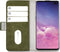 Mobilize Telefoonhoesje geschikt voor Samsung Galaxy S10 Plus Hoesje | Mobilize Elite Gelly Bookcase | Pasjeshouder voor 3 Pasjes | Telefoonhoesje voor Pinpas / OV Kaart / Rijbewijs - Groen