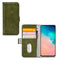 Mobilize Telefoonhoesje geschikt voor Samsung Galaxy S10e Hoesje | Mobilize Elite Gelly Bookcase | Pasjeshouder voor 3 Pasjes | Telefoonhoesje voor Pinpas / OV Kaart / Rijbewijs - Groen