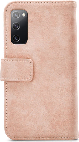 Mobilize Telefoonhoesje geschikt voor Samsung Galaxy S20 FE Hoesje | Mobilize Elite Gelly Bookcase Portemonnee | Pasjeshouder voor 3 Pasjes | Telefoonhoesje voor Pinpas / OV Kaart / Rijbewijs - Soft Pink | Roze