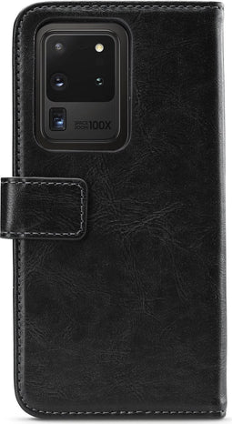 Mobilize Telefoonhoesje geschikt voor Samsung Galaxy S20 Ultra Hoesje | Mobilize Elite Gelly Bookcase | Pasjeshouder voor 3 Pasjes | Telefoonhoesje voor Pinpas / OV Kaart / Rijbewijs - Zwart