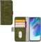 Mobilize Telefoonhoesje geschikt voor Samsung Galaxy S21 FE Hoesje | Mobilize Elite Gelly Bookcase Portemonnee | Pasjeshouder voor 3 Pasjes | Telefoonhoesje voor Pinpas / OV Kaart / Rijbewijs - Groen