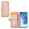 Mobilize Telefoonhoesje geschikt voor Samsung Galaxy S21 FE Hoesje | Mobilize Elite Gelly Bookcase Portemonnee | Pasjeshouder voor 3 Pasjes | Telefoonhoesje voor Pinpas / OV Kaart / Rijbewijs - Soft Pink | Roze