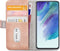 Mobilize Telefoonhoesje geschikt voor Samsung Galaxy S21 FE Hoesje | Mobilize Elite Gelly Bookcase Portemonnee | Pasjeshouder voor 3 Pasjes | Telefoonhoesje voor Pinpas / OV Kaart / Rijbewijs - Soft Pink | Roze