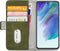 Mobilize Telefoonhoesje geschikt voor Samsung Galaxy S21 FE Hoesje | Mobilize Elite Gelly Bookcase Portemonnee | Pasjeshouder voor 3 Pasjes | Telefoonhoesje voor Pinpas / OV Kaart / Rijbewijs - Groen