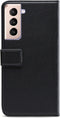 Mobilize Telefoonhoesje geschikt voor Samsung Galaxy S21 Hoesje | Mobilize Classic Gelly Wallet Bookcase Portemonnee | Pasjeshouder voor 2 Pasjes | Telefoonhoesje voor Pinpas / OV Kaart / Rijbewijs - Zwart