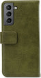 Mobilize Telefoonhoesje geschikt voor Samsung Galaxy S21 Plus Hoesje | Mobilize Elite Gelly Bookcase Portemonnee | Pasjeshouder voor 3 Pasjes | Telefoonhoesje voor Pinpas / OV Kaart / Rijbewijs - Groen