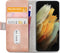 Mobilize Telefoonhoesje geschikt voor Samsung Galaxy S21 Ultra Hoesje | Mobilize Elite Gelly Bookcase Portemonnee | Pasjeshouder voor 3 Pasjes | Telefoonhoesje voor Pinpas / OV Kaart / Rijbewijs - Soft Pink | Roze