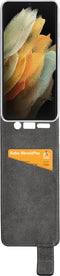 Mobilize Telefoonhoesje geschikt voor Samsung Galaxy S21 Ultra Hoesje | Mobilize Classic Gelly Flipcase | Pasjeshouder voor 1 Pasje | Telefoonhoesje voor Pinpas / OV Kaart / Rijbewijs - Zwart