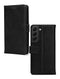 Mobilize Telefoonhoesje geschikt voor Samsung Galaxy S22 Hoesje Echt Leer | Mobilize Wallet Bookcase Portemonnee | Pasjeshouder voor 3 Pasjes | Telefoonhoesje voor Pinpas / OV Kaart / Rijbewijs - Zwart
