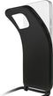 Mobilize Telefoonhoesje geschikt voor Samsung Galaxy S23 Plus Flexibel TPU | Mobilize Lanyard Gelly Hoesje met koord - Zwart