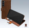 Mobilize Telefoonhoesje geschikt voor Samsung Galaxy S23 Plus Hoesje Echt Leer | Mobilize Wallet Bookcase Portemonnee | Pasjeshouder voor 3 Pasjes | Telefoonhoesje voor Pinpas / OV Kaart / Rijbewijs - Bruin