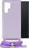 Mobilize Telefoonhoesje geschikt voor Samsung Galaxy S23 Ultra Flexibel TPU | Mobilize Lanyard Gelly Hoesje met koord - Pastel Purple | Paars