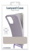 Mobilize Telefoonhoesje geschikt voor Samsung Galaxy S23 Ultra Flexibel TPU | Mobilize Lanyard Gelly Hoesje met koord - Pastel Purple | Paars